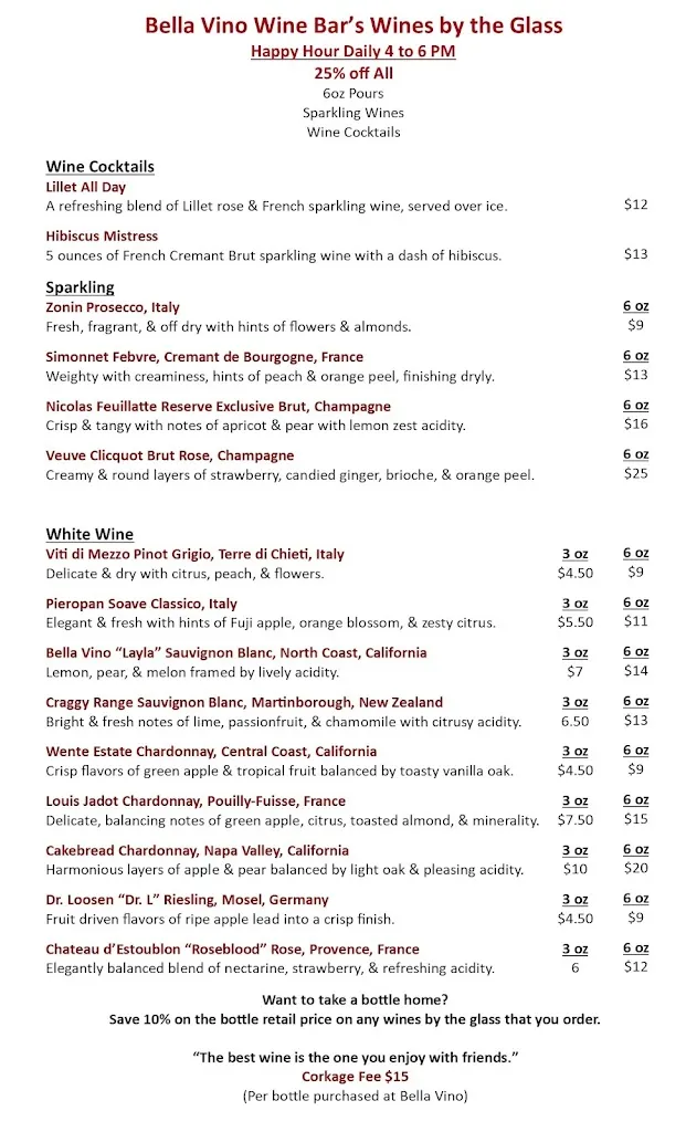 Menu_Bella Vino Wine & Cheese Market_Belleair Bluffs, FL_image_old_2