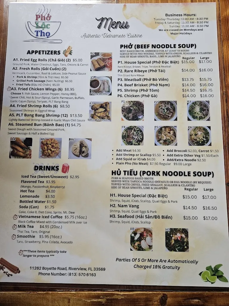 Menu_Pho Loc Tho (RIVERVIEW)_Riverview, FL_image_old_2