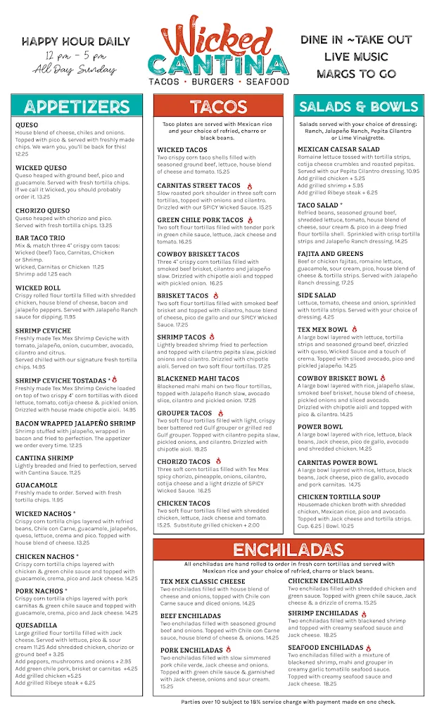 Menu_Wicked Cantina Bradenton Beach_Bradenton Beach, FL_image_old_2