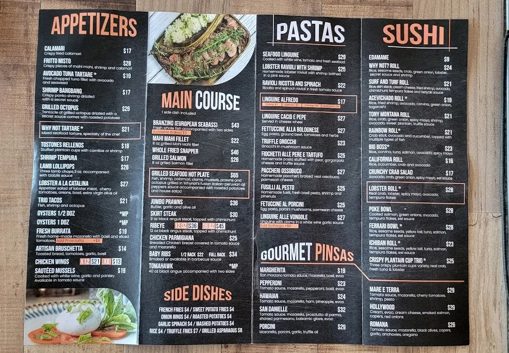 Menu_WHY NOT?_Hollywood, FL_image_old_2