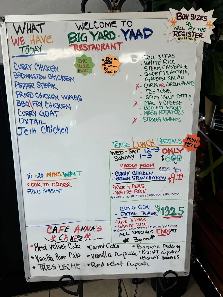 Menu_Big Yard Restaurant_Miami Gardens, FL_image_old_2