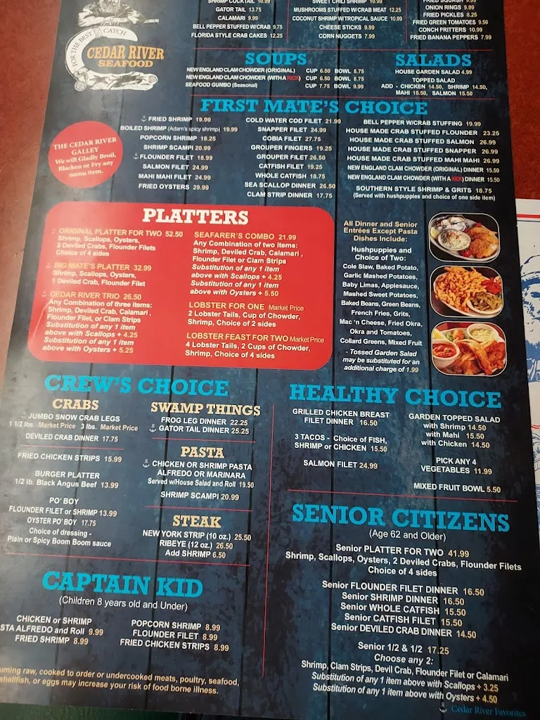 Menu_Cedar River Seafood_Callahan, FL_image_old_3