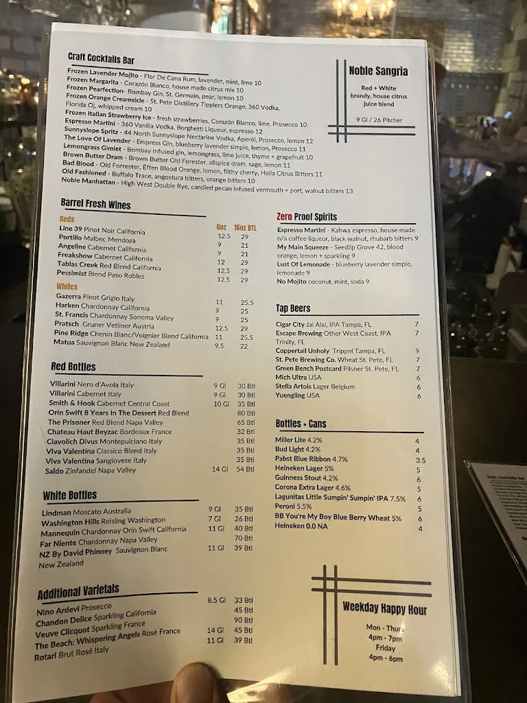 Menu_Noble Crust Of Carrollwood_Tampa, FL_image_old_2