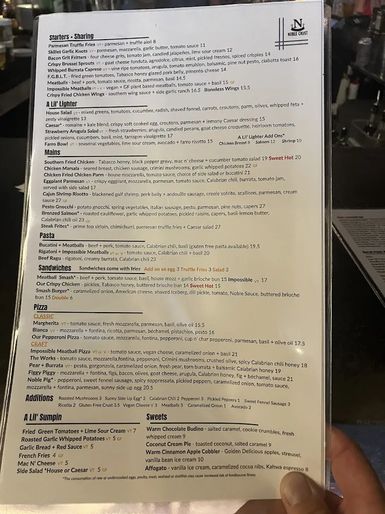 Menu_Noble Crust Of Carrollwood_Tampa, FL_image_old_3