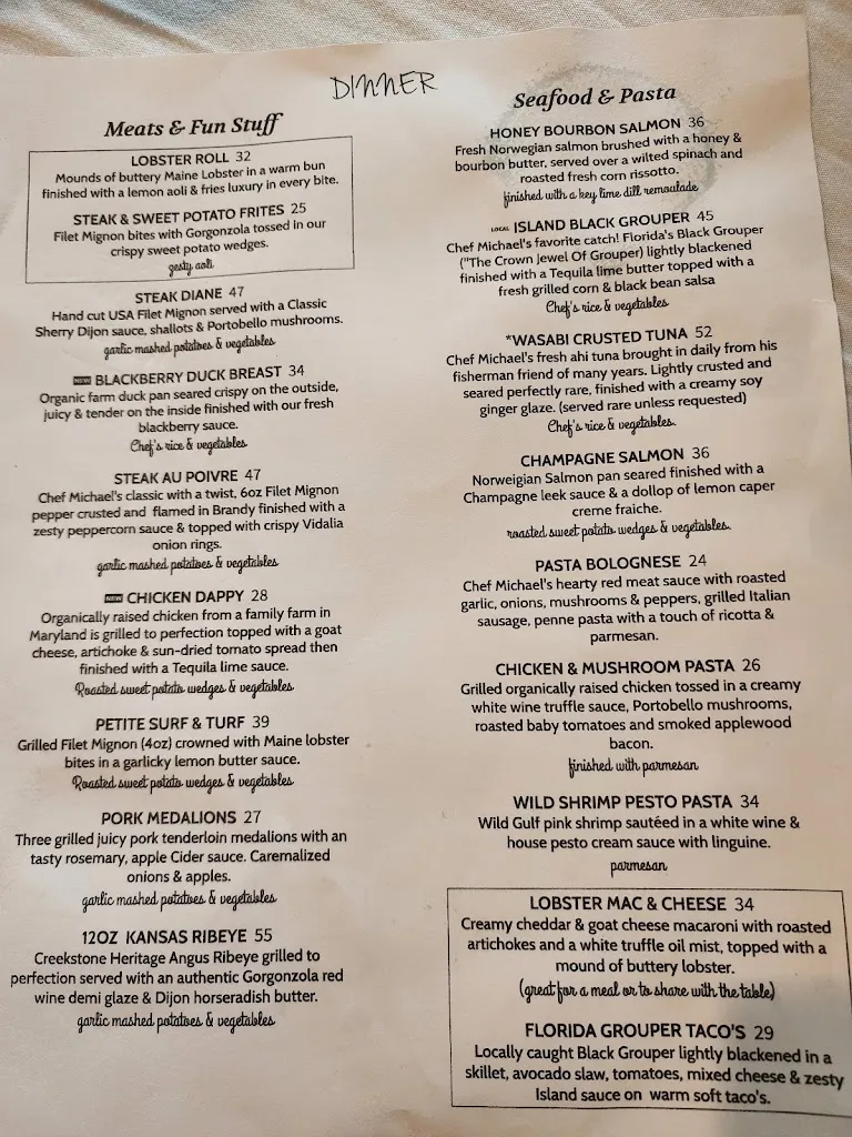 Menu_Michael's Grill_Tampa, FL_image_old_3