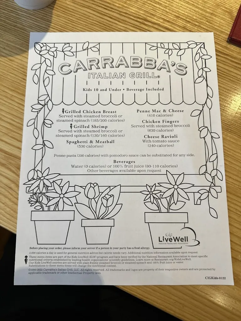 Menu_Carrabba's Italian Grill_Tampa, FL_image_old_1