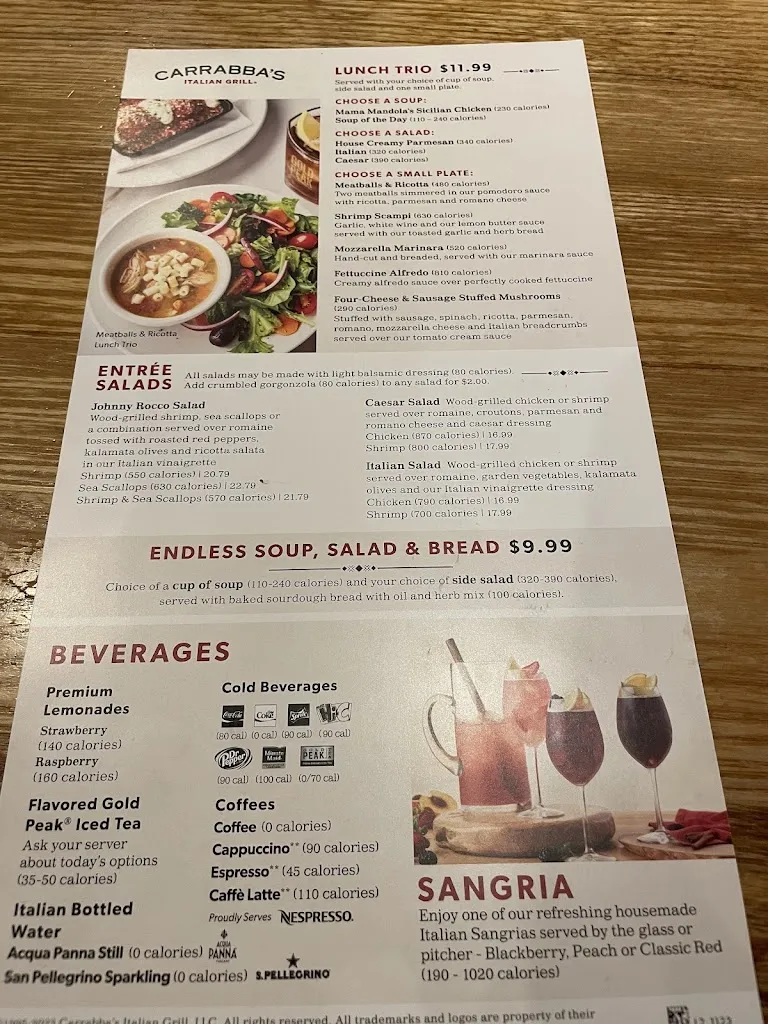 Menu_Carrabba's Italian Grill_Tampa, FL_image_old_2