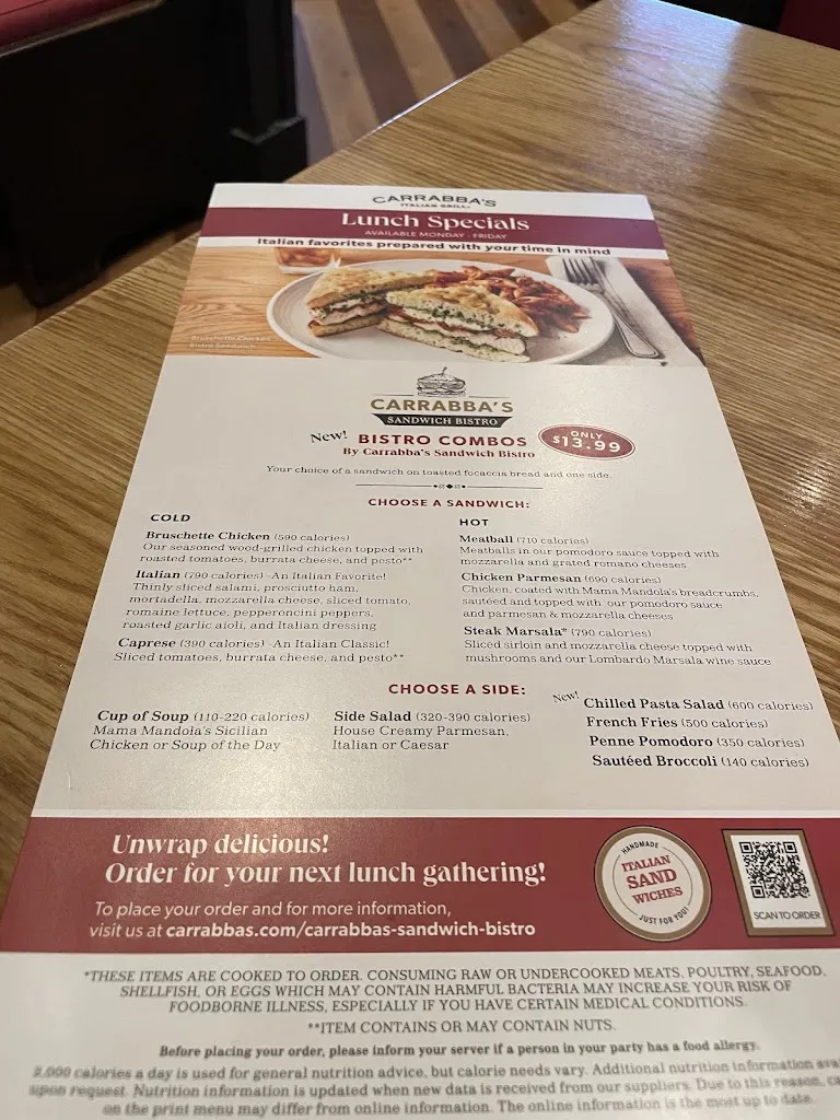 Menu_Carrabba's Italian Grill_Tampa, FL_image_old_3