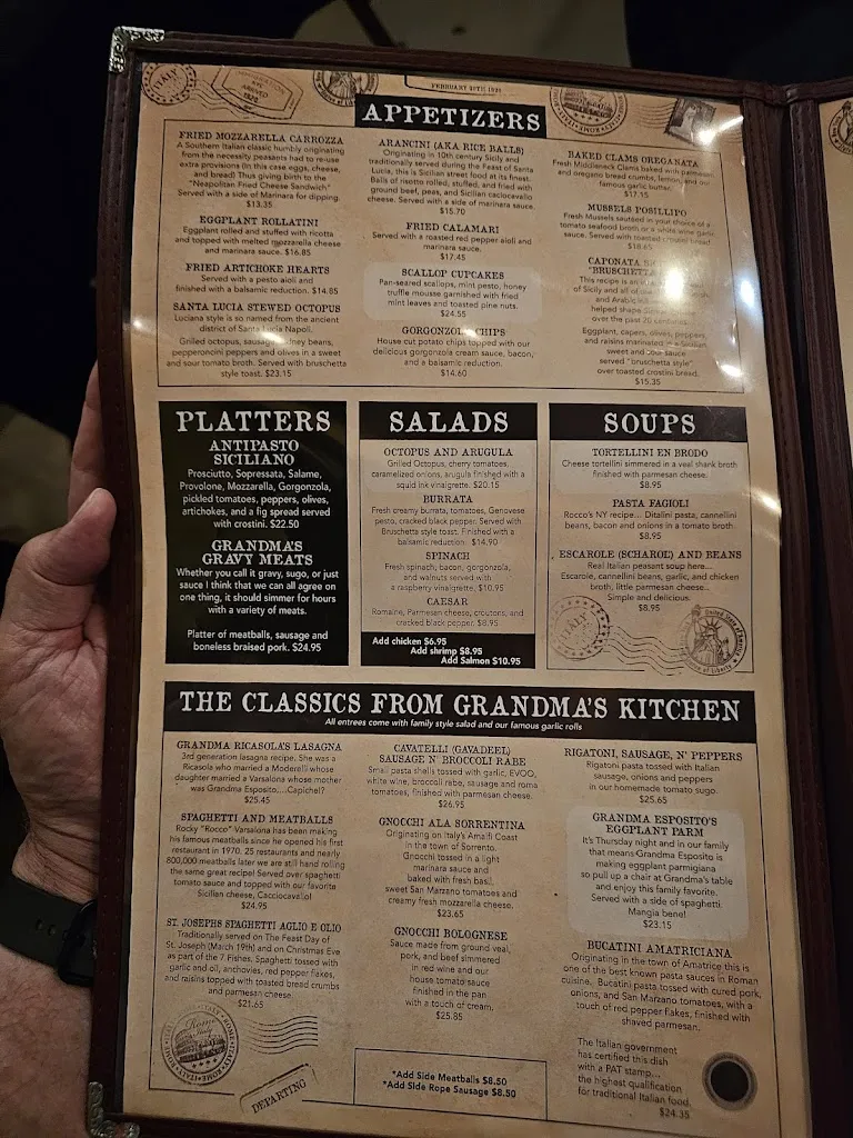 Menu_Esposito's Italian Restaurant And Bar_Tampa, FL_image_old_2