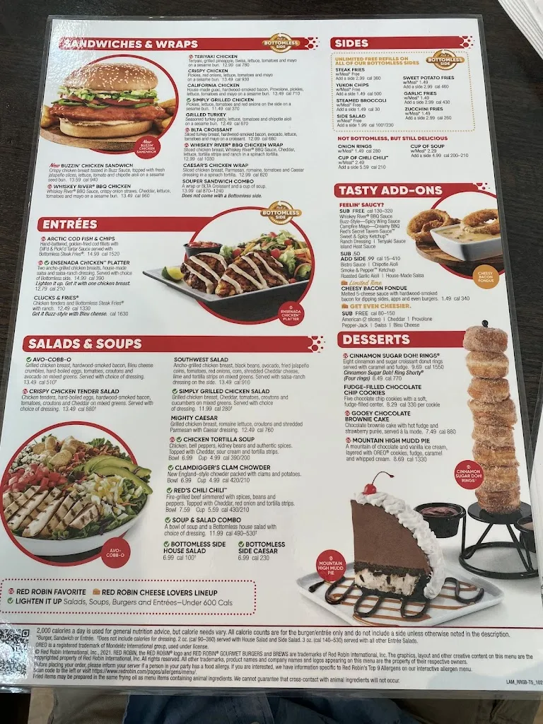 Menu_Red Robin Gourmet Burgers and Brews_Tampa, FL_image_old_1