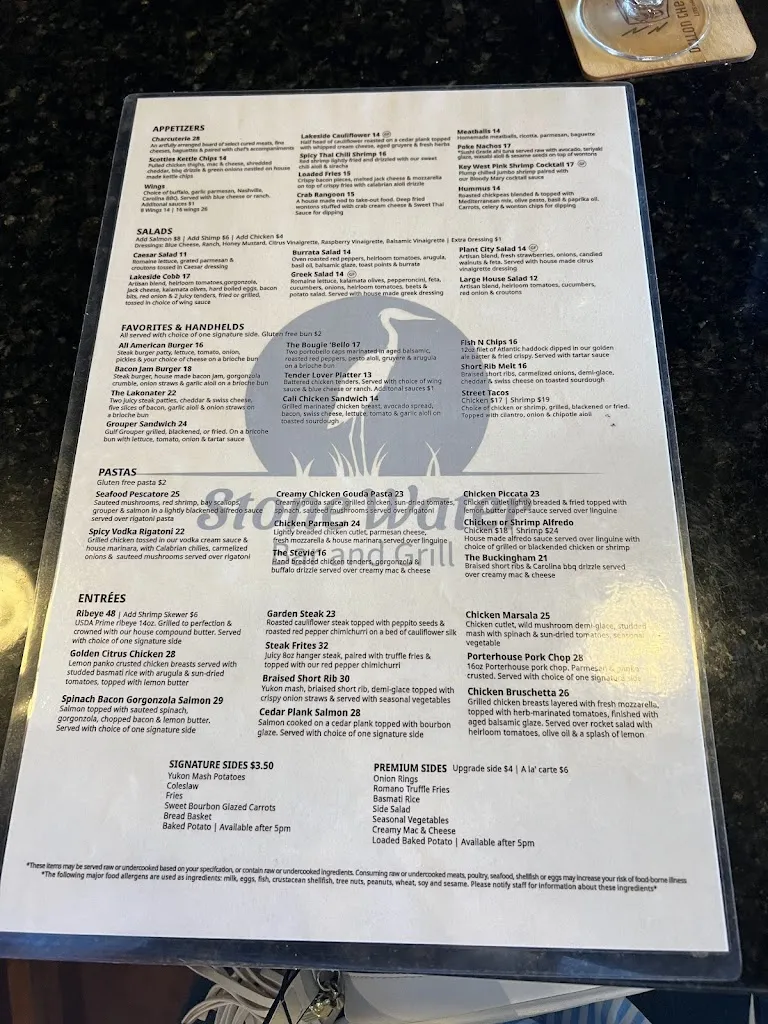 Menu_Stonewater Grill_Land O' Lakes, FL_image_old_3