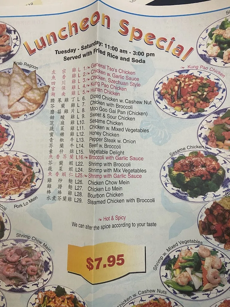 Menu_China Star_Land O' Lakes, FL_image_old_2