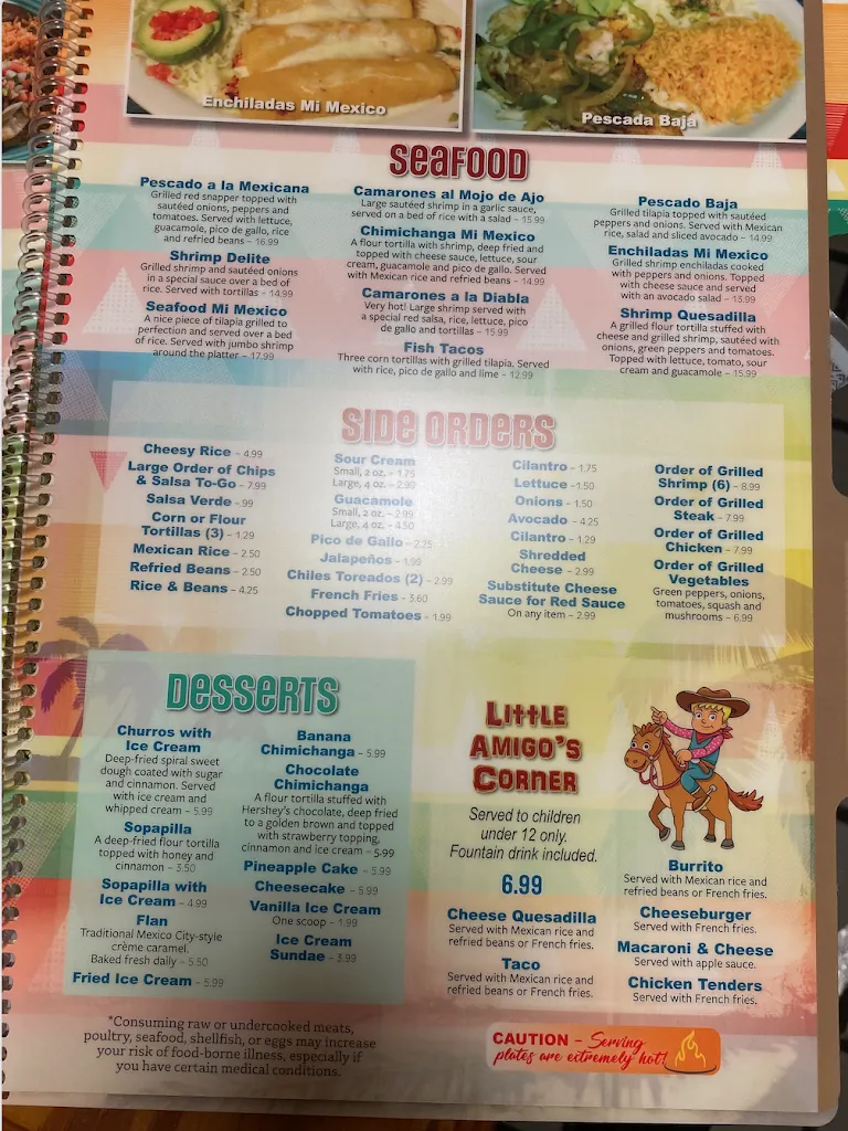 Menu_Mi Mexico Restaurant_DeLand, FL_image_old_1