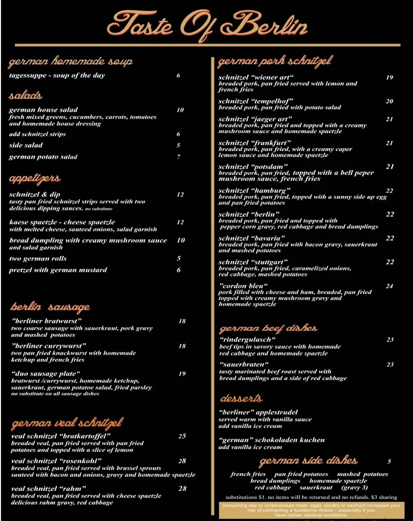 Menu_Taste of Berlin German Cuisine_Brandon, FL_image_old_3