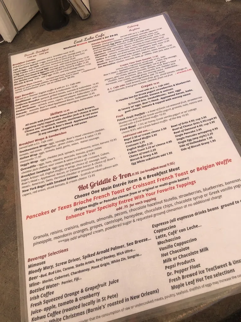 Menu_East Lake Cafe_Palm Harbor, FL_image_old_3