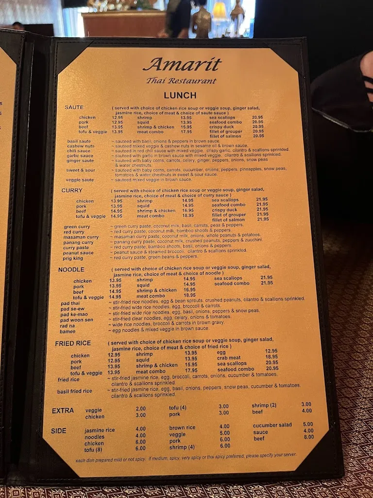 Menu_Amarit Thai Restaurant_Palm Harbor, FL_image_old_2