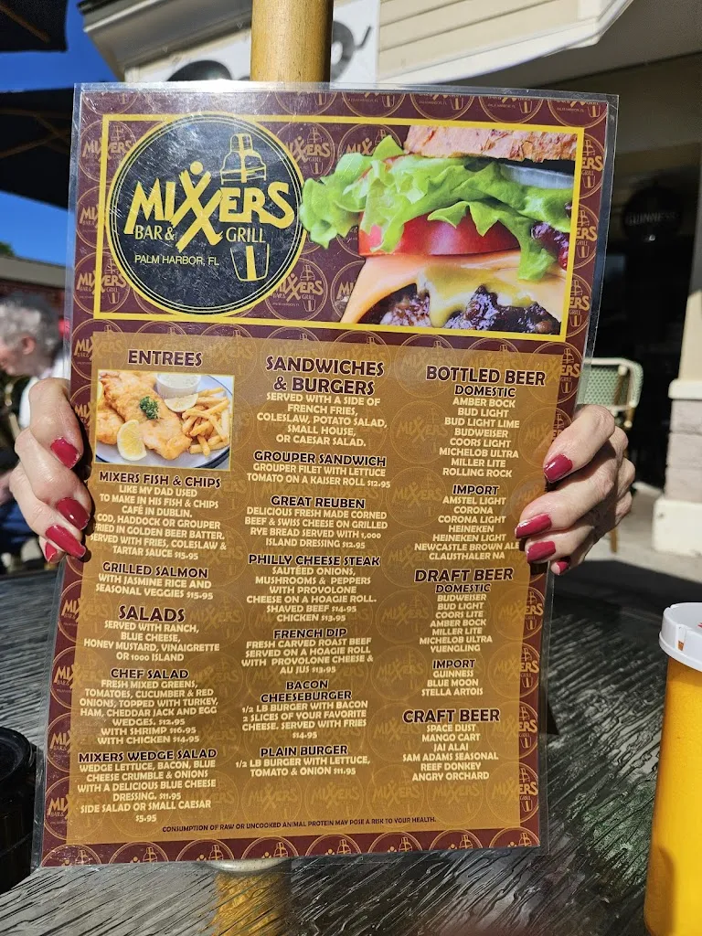 Menu_Mixers Bar & Grill_Palm Harbor, FL_image_old_1