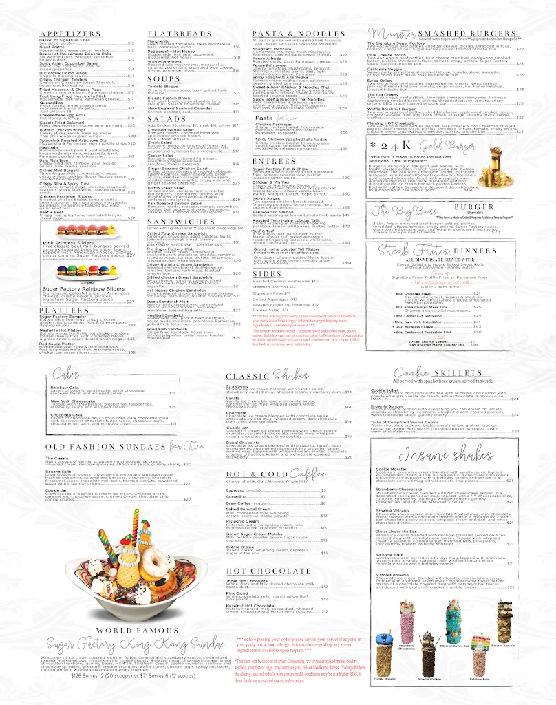 Menu_Sugar Factory - Tampa Bay_Tampa, FL_image_old_2