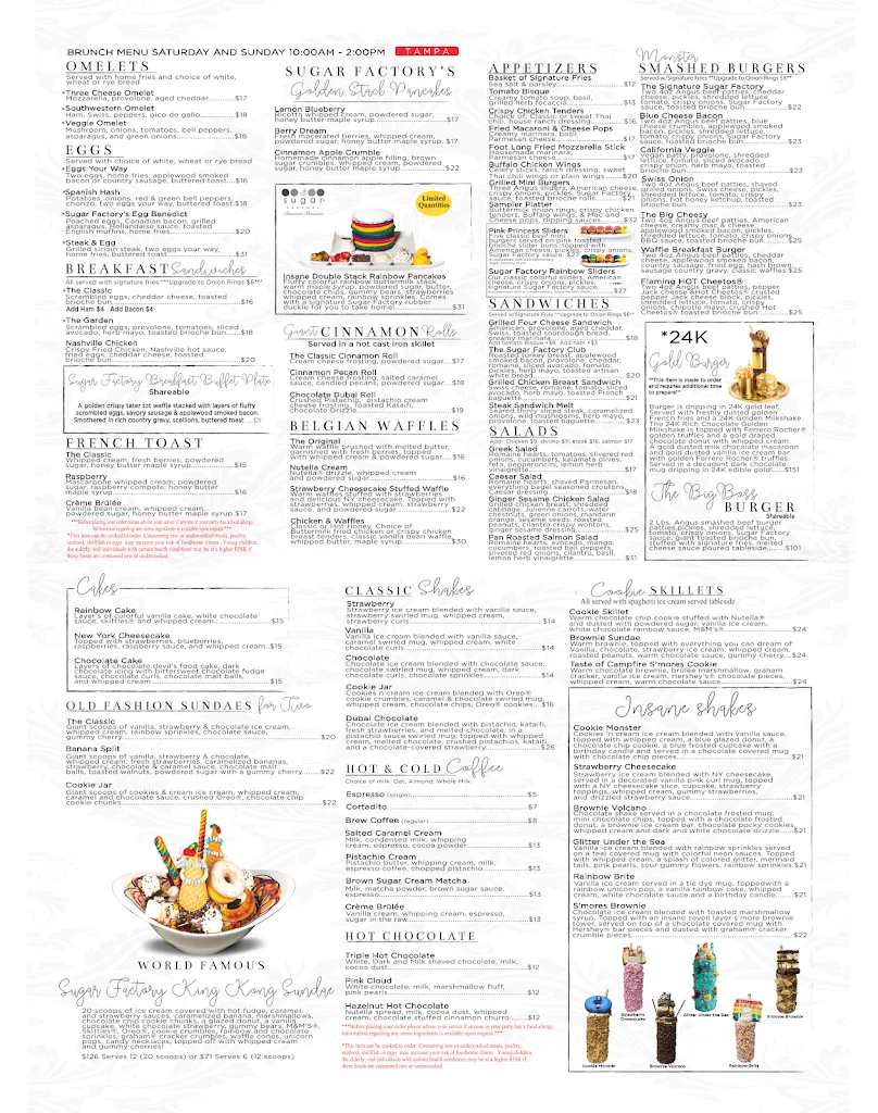 Menu_Sugar Factory - Tampa Bay_Tampa, FL_image_old_3