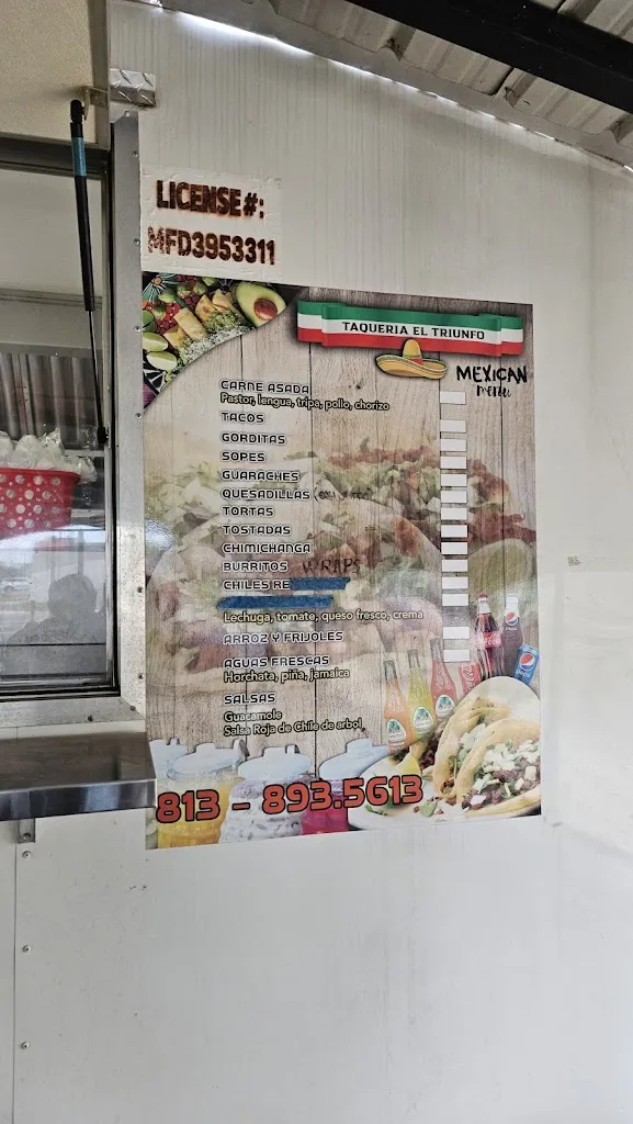Menu_TAQUERIA EL TRIUNFO_Tampa, FL_image_old_1