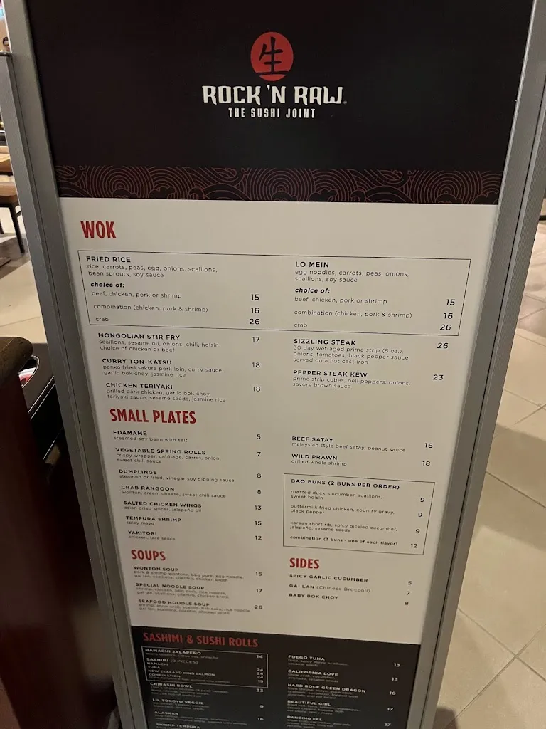 Menu_Rock N' Raw (in Seminole Hard Rock Tampa)_Tampa, FL_image_old_3