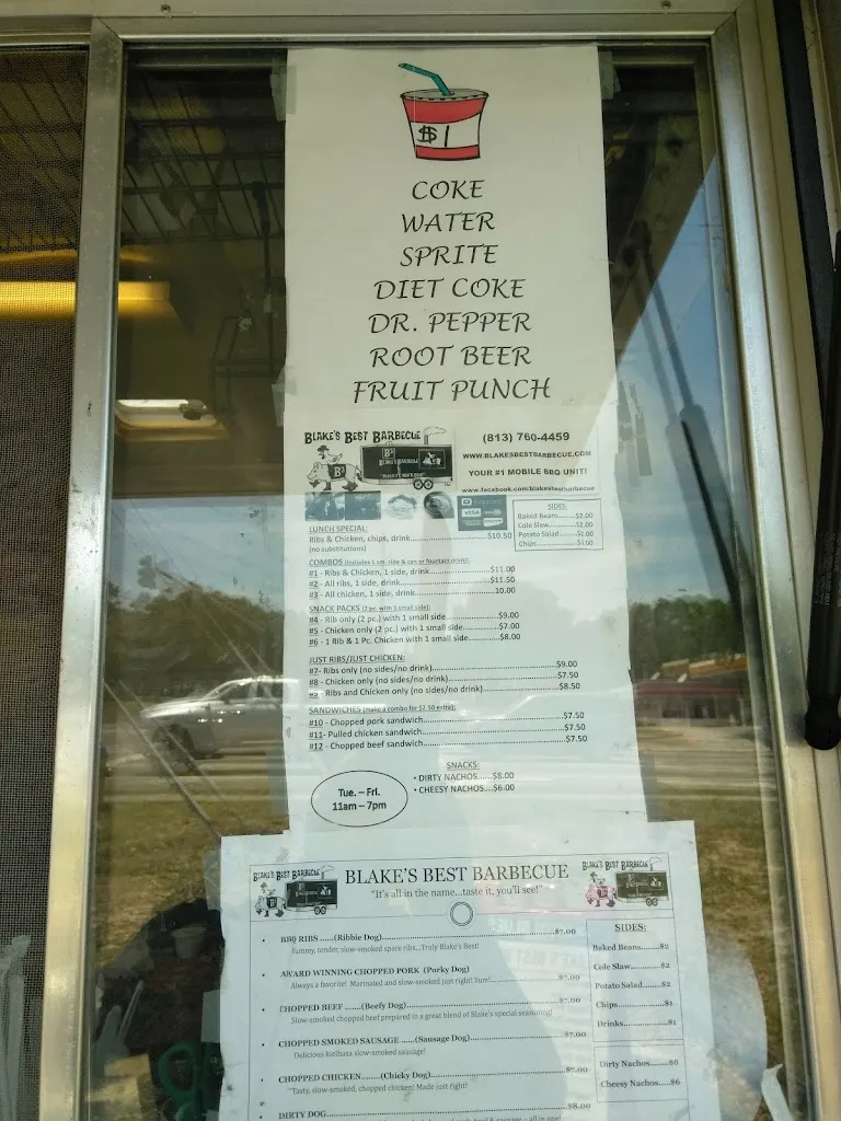 Menu_Blake's Best Barbecue_Tampa, FL_image_old_2