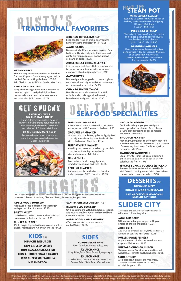 Menu_Rusty's Raw Bar & Grill_Estero, FL_image_old_2