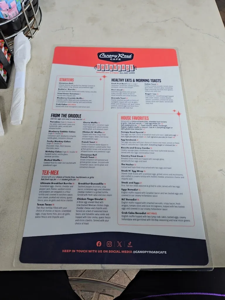 Menu_Canopy Road Cafe Fishhawk_Lithia, FL_image_old_2