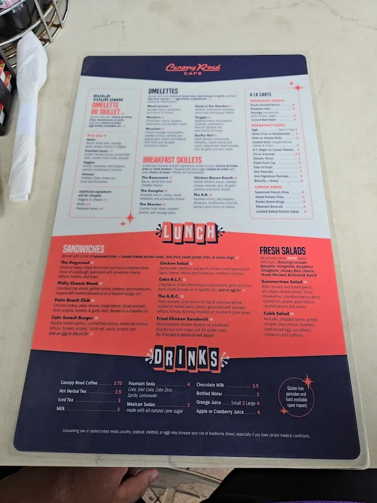 Menu_Canopy Road Cafe Fishhawk_Lithia, FL_image_old_3
