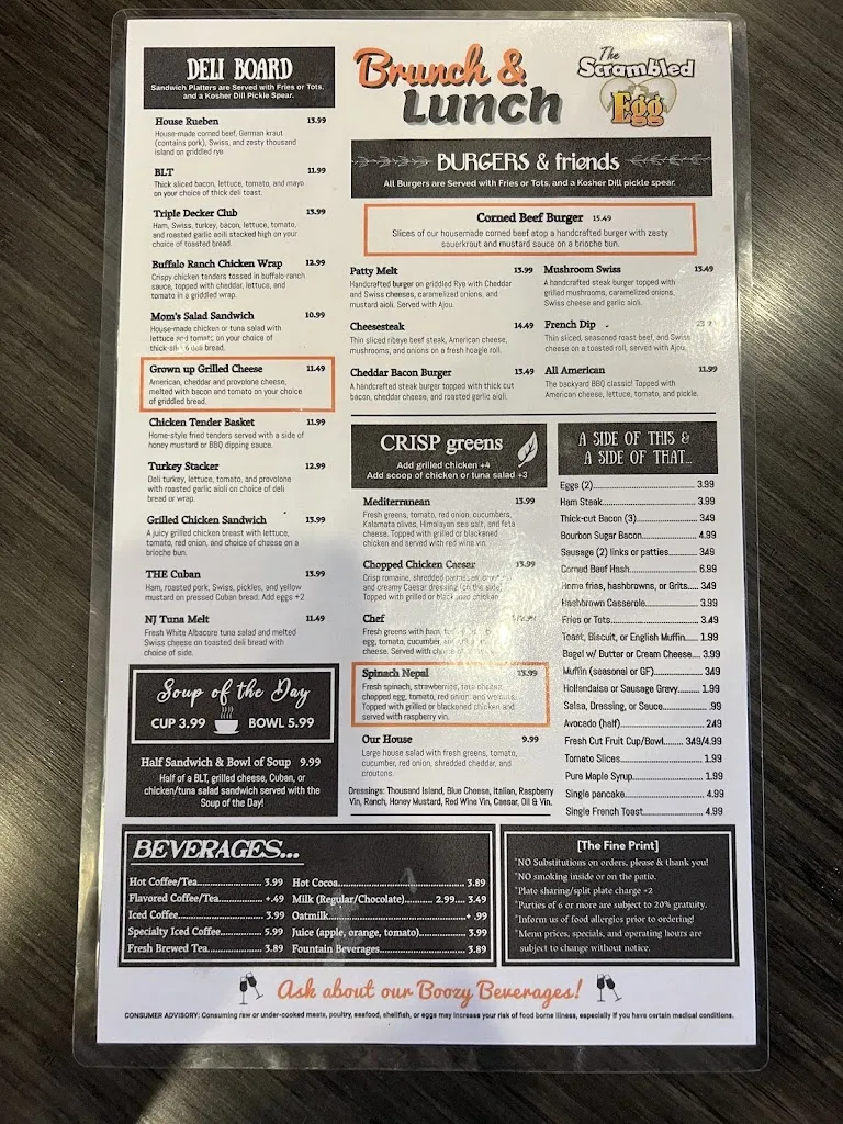 Menu_The Scrambled Egg_Lithia, FL_image_old_1