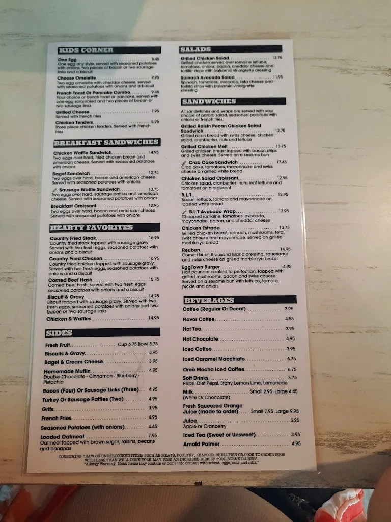 Menu_EggTown - Lithia_Lithia, FL_image_old_2