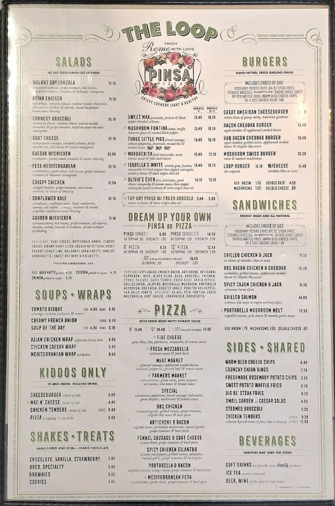 Menu_THE LOOP RESTAURANT_Fleming Island, FL_image_old_1