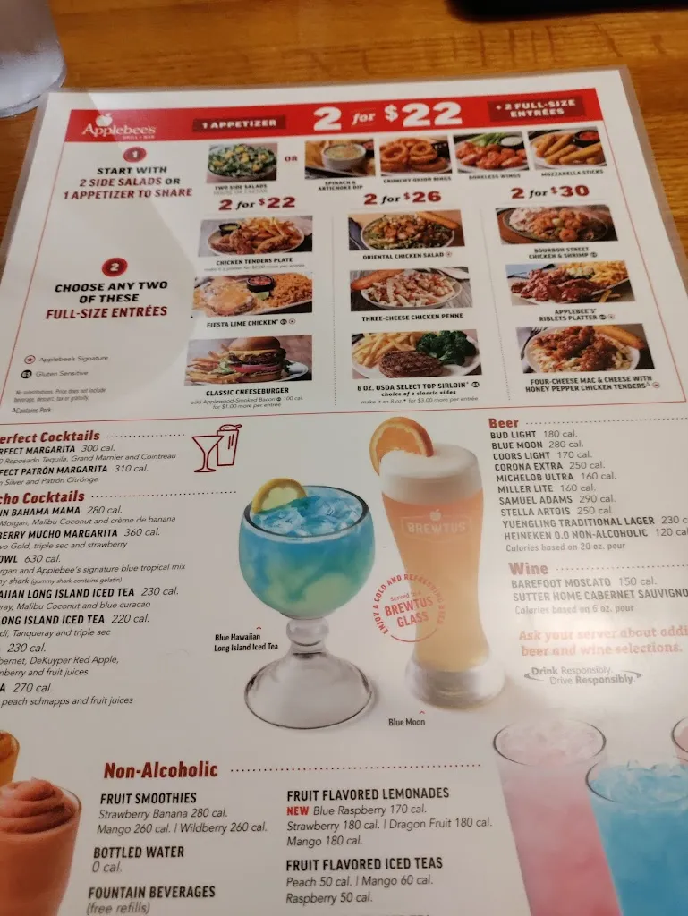 Menu_Applebee's Grill + Bar_Tampa, FL_image_old_2