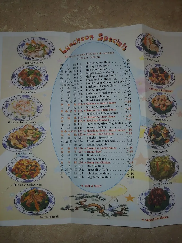 Menu_New China Restaurant_Tampa, FL_image_old_2