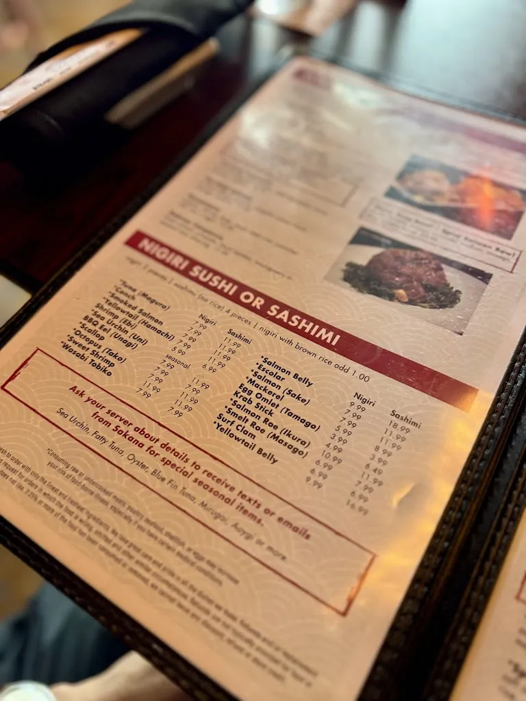 Menu_Sakana Sushi Restaurant_Tampa, FL_image_old_3