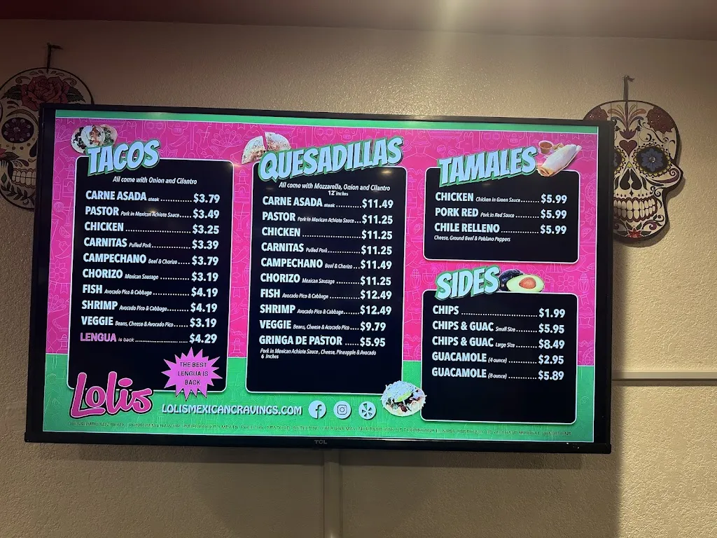 Menu_Lolis Mexican Cravings_Tampa, FL_image_old_1