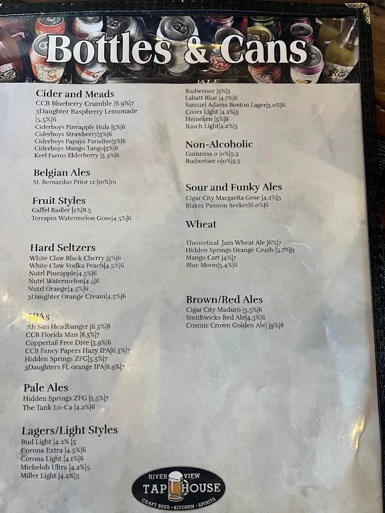 Menu_Riverview Tap House_Gibsonton, FL_image_old_3