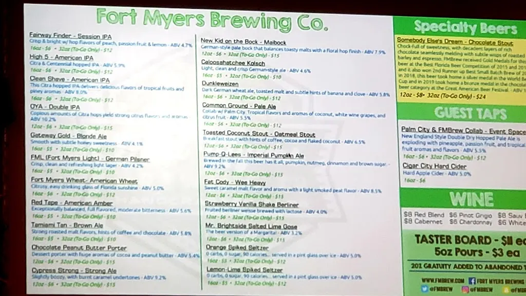 Menu_Fort Myers Brewing Company_Fort Myers, FL_image_old_3