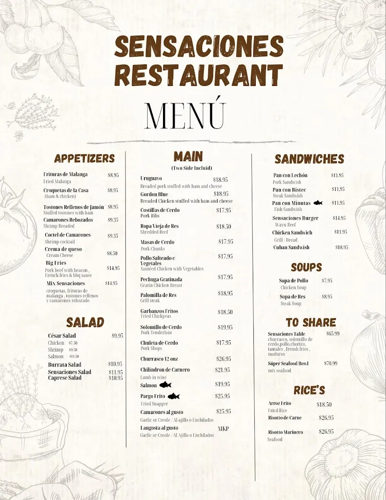 Menu_Sensaciones Restaurant_Fort Myers, FL_image_old_1