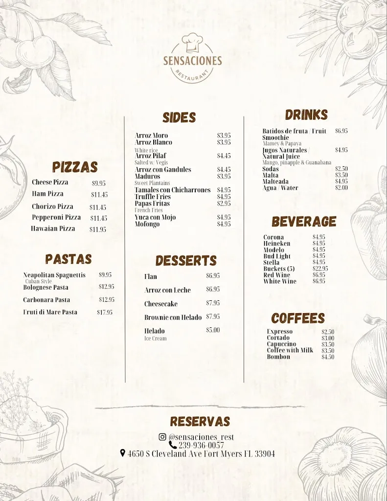 Menu_Sensaciones Restaurant_Fort Myers, FL_image_old_2