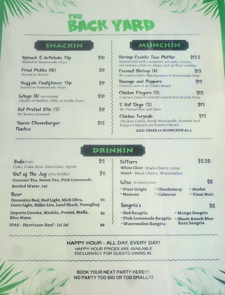 Menu_The Back Yard_Grant-Valkaria, FL_image_old_1