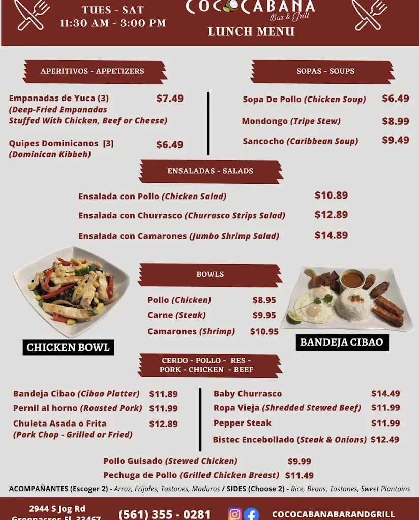 Menu_CocoCabana Bar & Grill_Greenacres, FL_image_old_1