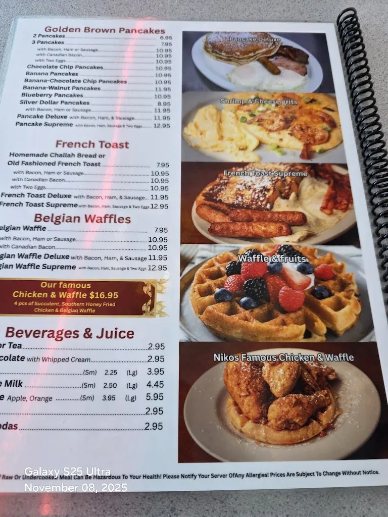 Menu_Niko's New York Diner_Hudson, FL_image_old_3