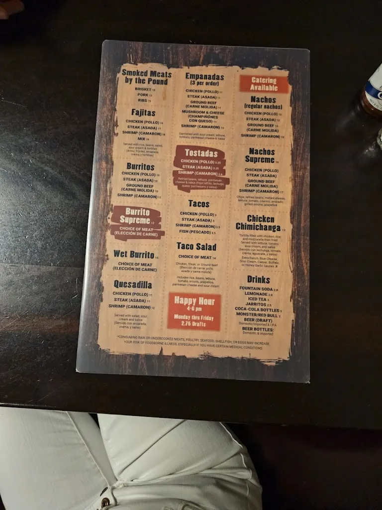 Menu_El Rancho Restaurant_Indiantown, FL_image_old_3