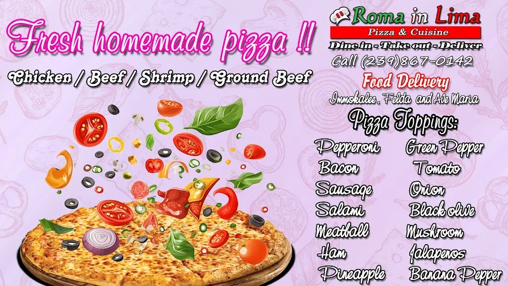 Menu_Roma In Lima Pizza & Cuisine_Immokalee, FL_image_old_1