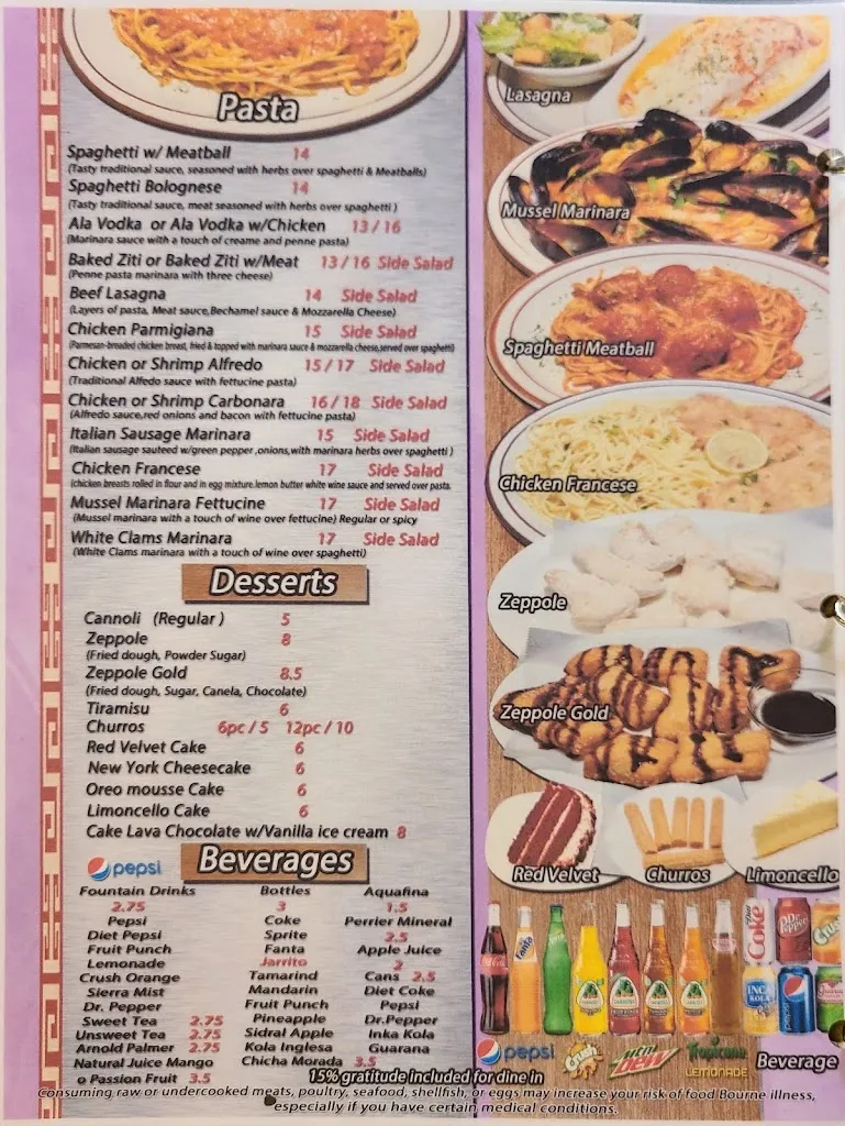 Menu_Roma In Lima Pizza & Cuisine_Immokalee, FL_image_old_2