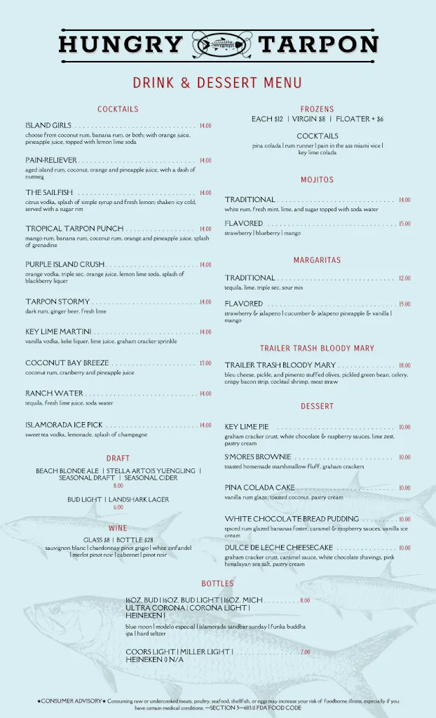 Menu_Hungry Tarpon Restaurant_Islamorada, FL_image_old_3
