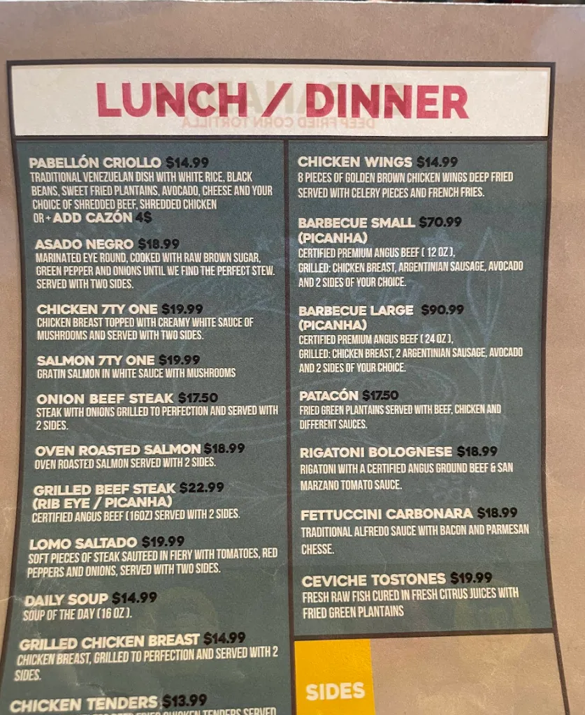 Menu_7tyone Restaurant & Coffee Bar_Miami Beach, FL_image_old_2