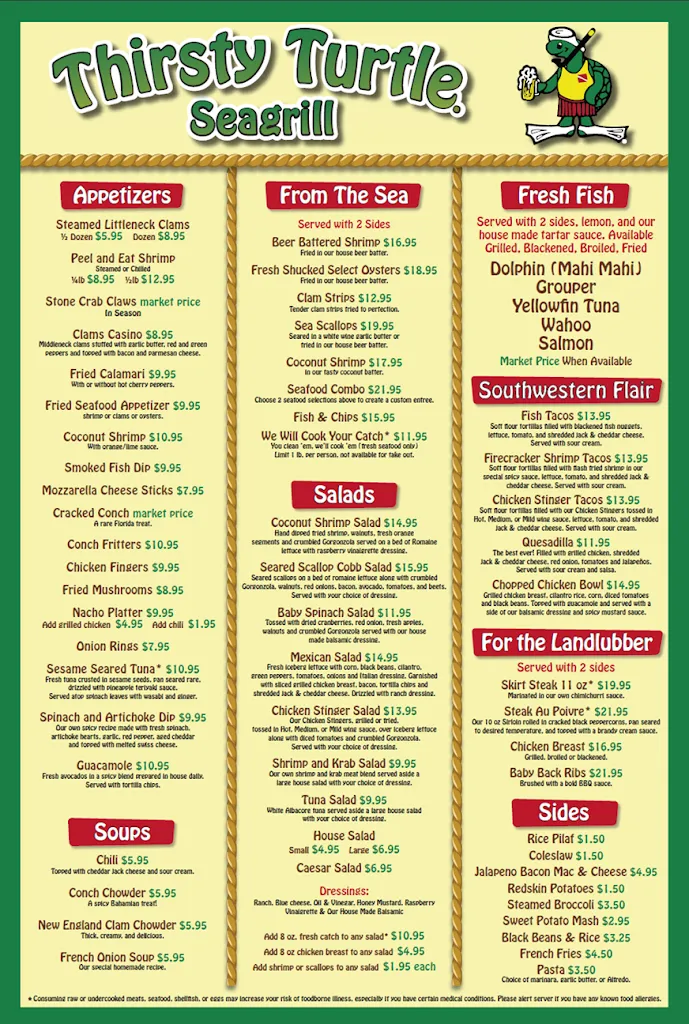 Menu_Thirsty Turtle Express Juno_Juno Beach, FL_image_old_1