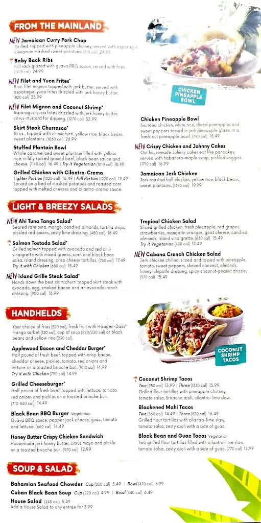 Menu_Bahama Breeze_Lutz, FL_image_old_2